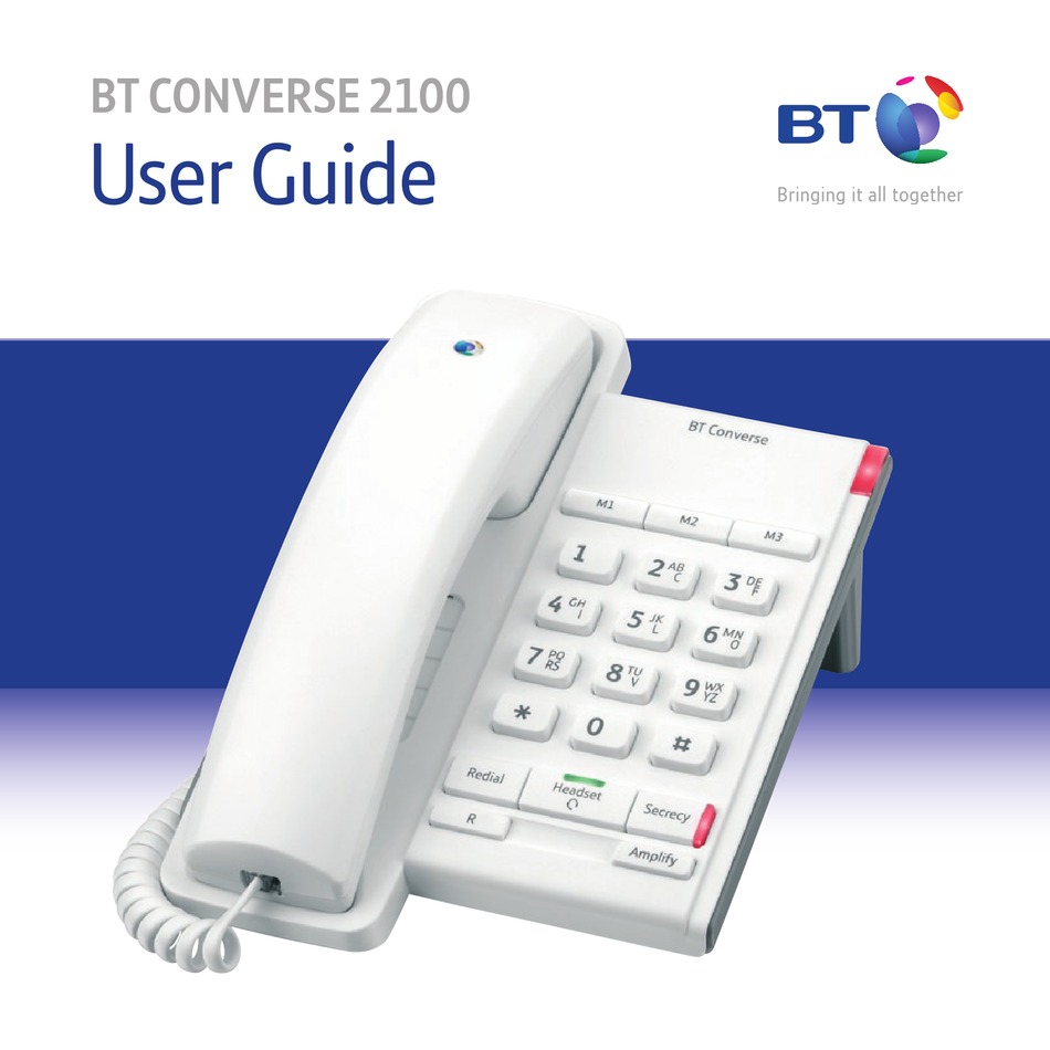 BT CONVERSE 2100 USER MANUAL Pdf Download | ManualsLib