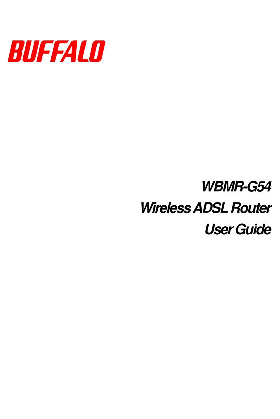 Buffalo Wbmr G54 User Manual Pdf Download Manualslib