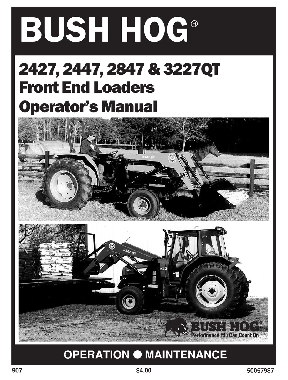 BUSH HOG 2427 OPERATOR'S MANUAL Pdf Download ManualsLib