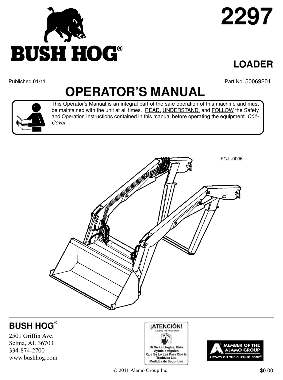 BUSH HOG 2297 OPERATOR