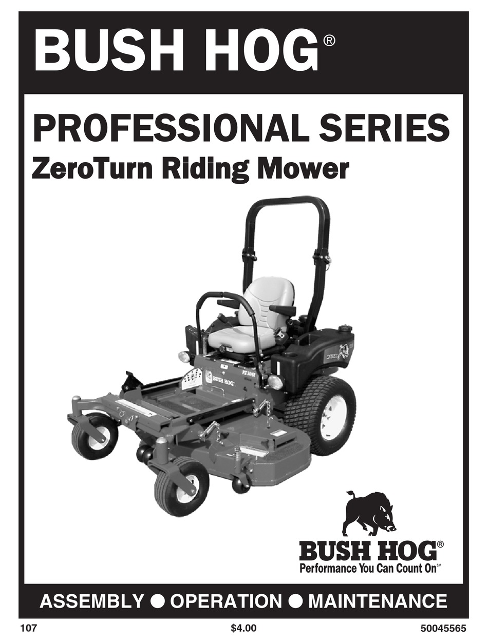 BUSH HOG 50045565 OPERATOR S MANUAL Pdf Download ManualsLib