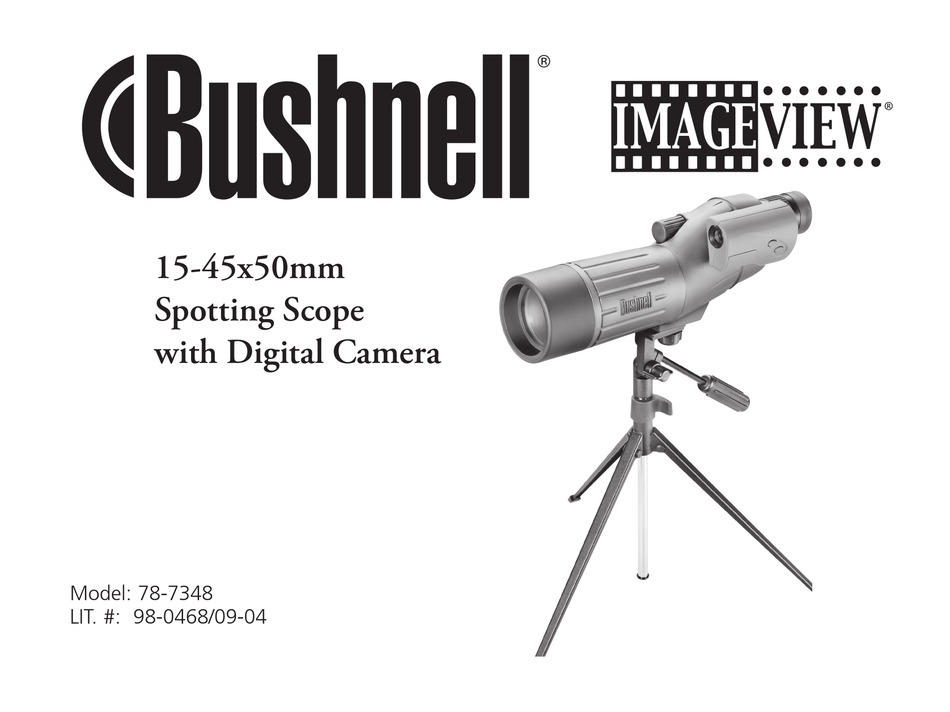BUSHNELL IMAGEVIEW 787348 OWNER'S MANUAL Pdf Download ManualsLib