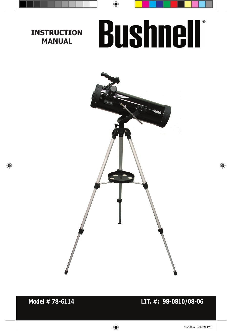 BUSHNELL 786114 INSTRUCTION MANUAL Pdf Download ManualsLib