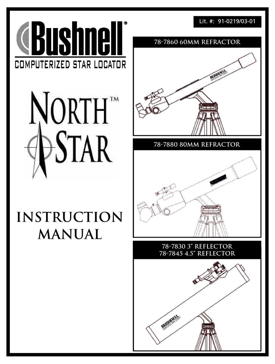 Bushnell northstar clearance telescope manual