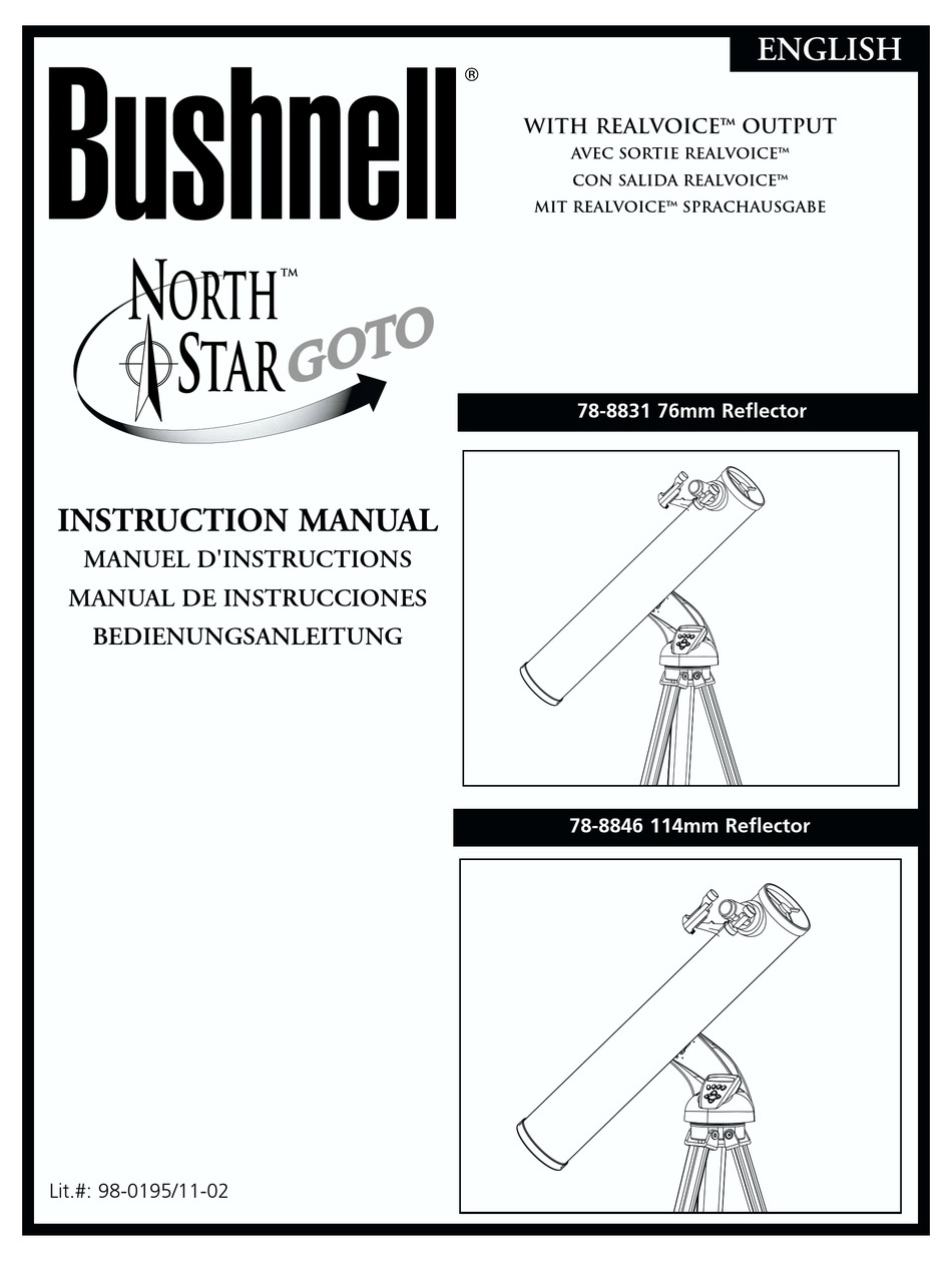 [Download 18+] Bushnell Northstar Telescope 78-8831 Manual