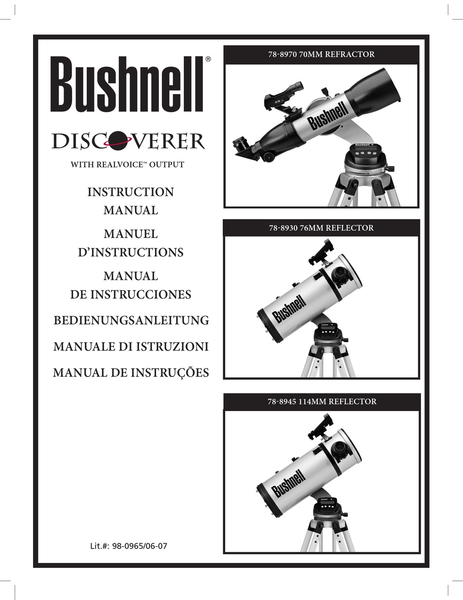 Bushnell Deep Space Series 420x Telescope Model 78-9512