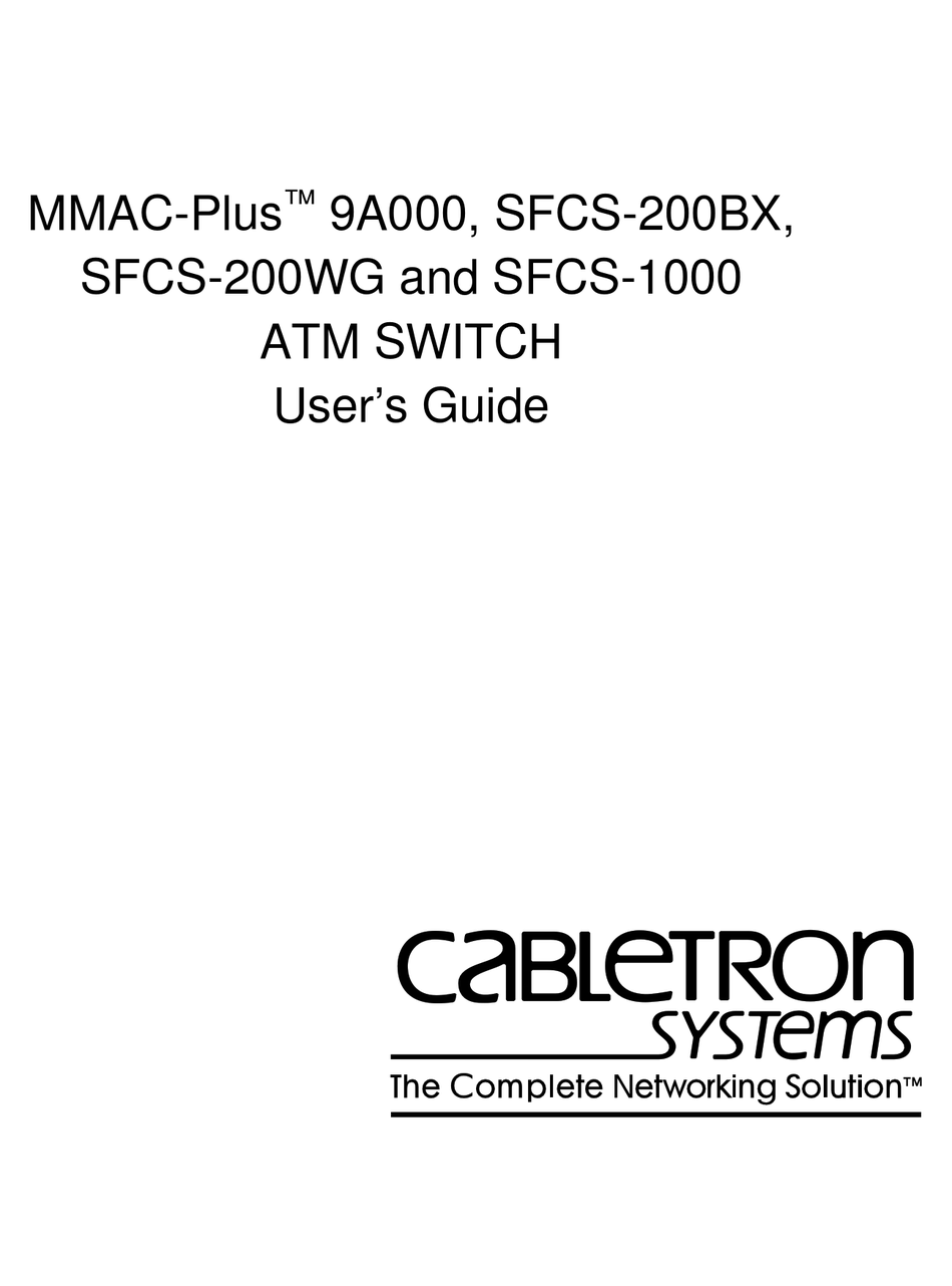 ATM Switch Network Configuration Manual, PDF, Electromagnetic  Compatibility