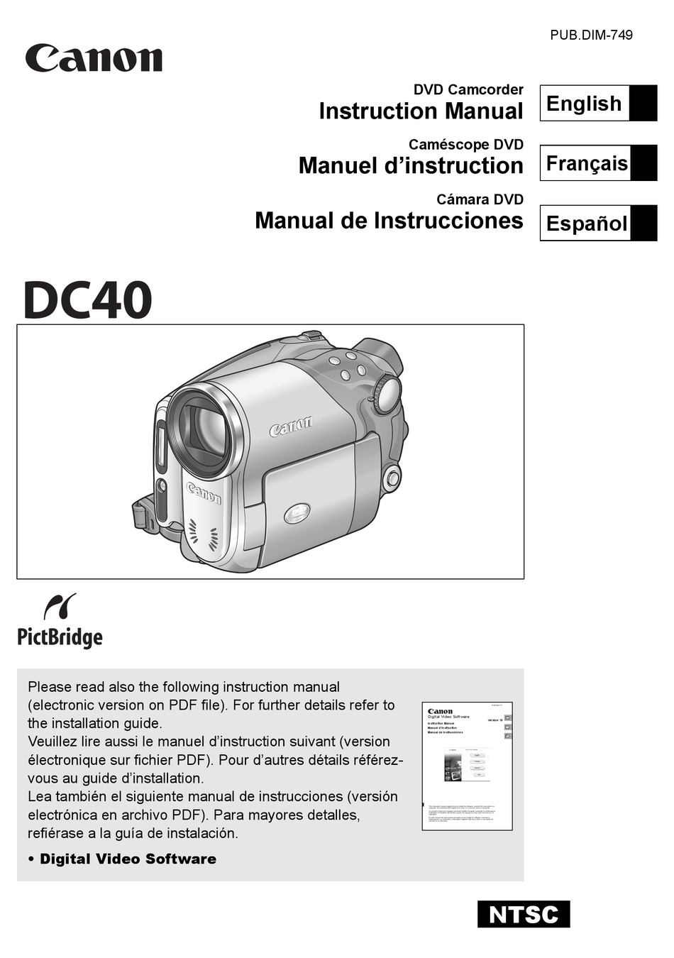 Canon Dc40 Instruction Manual Pdf Download Manualslib