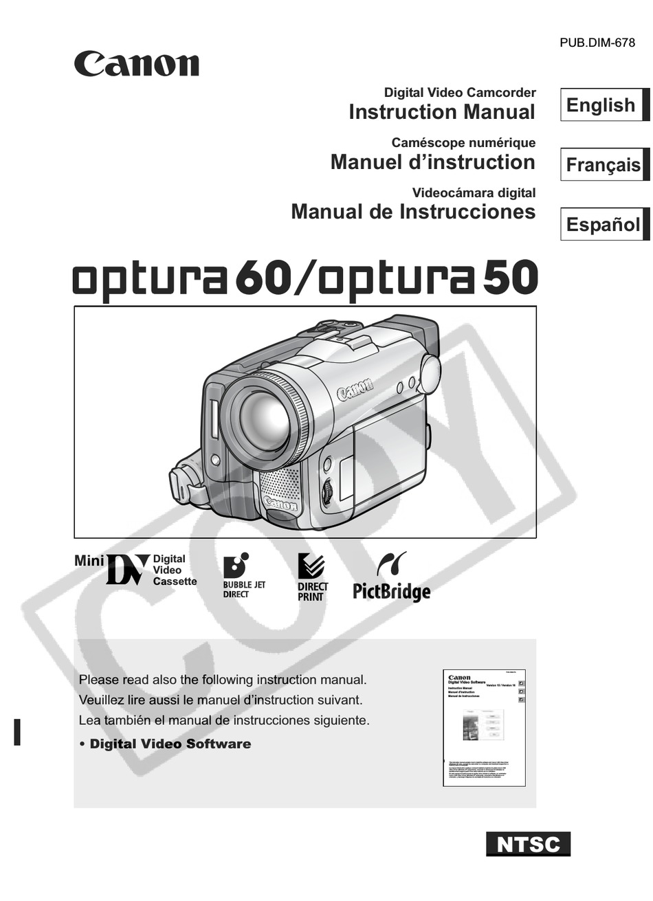 canon optura 50