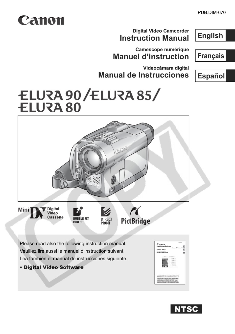 canon elura 80