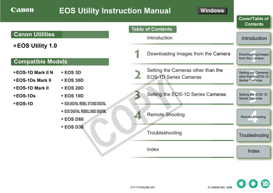 Canon EOS Digital Rebel XT User Guide Manual 350D Camera Instruction Book 
