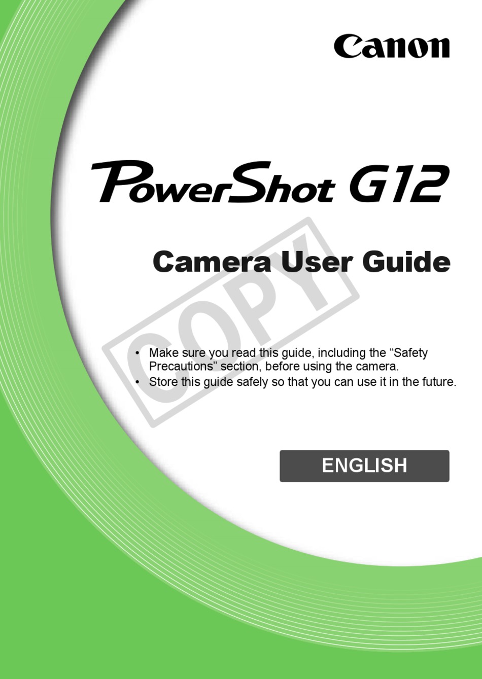 canon g12 driver for mac