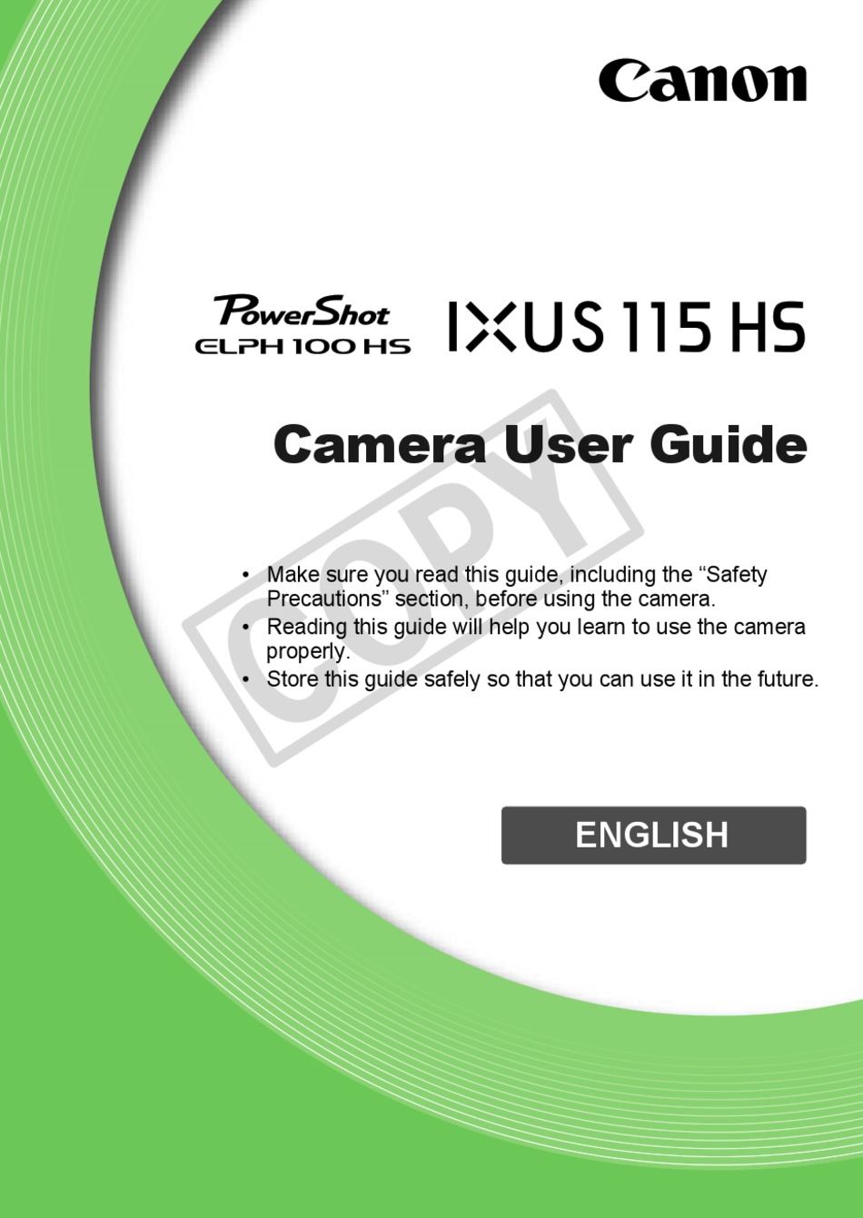 Canon Powershot Ixus 115 Hs User Manual Pdf Download Manualslib Canon Powershot Ixus 115 Hs User Manual Pdf Download Manualslib