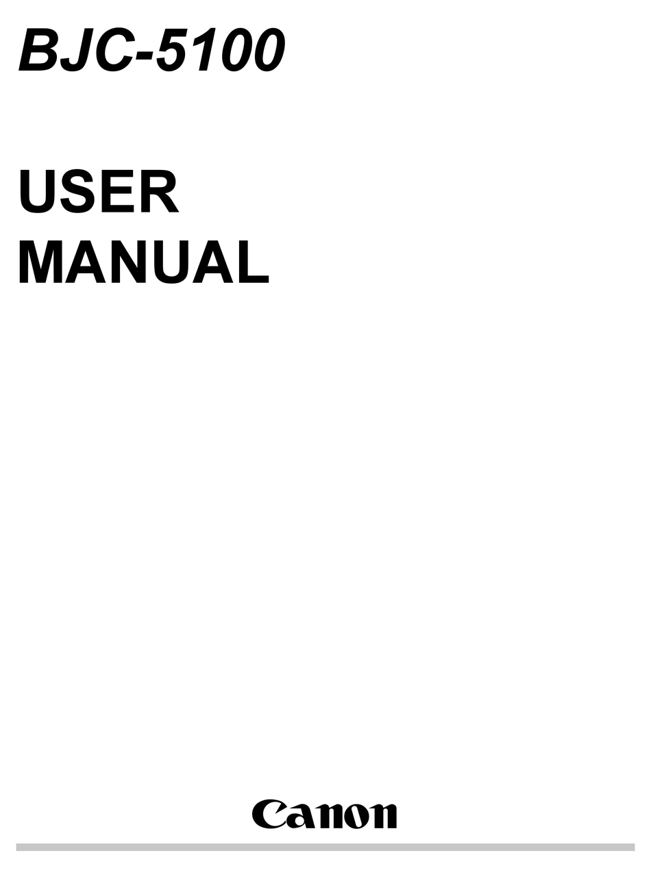 canon bjc 5100