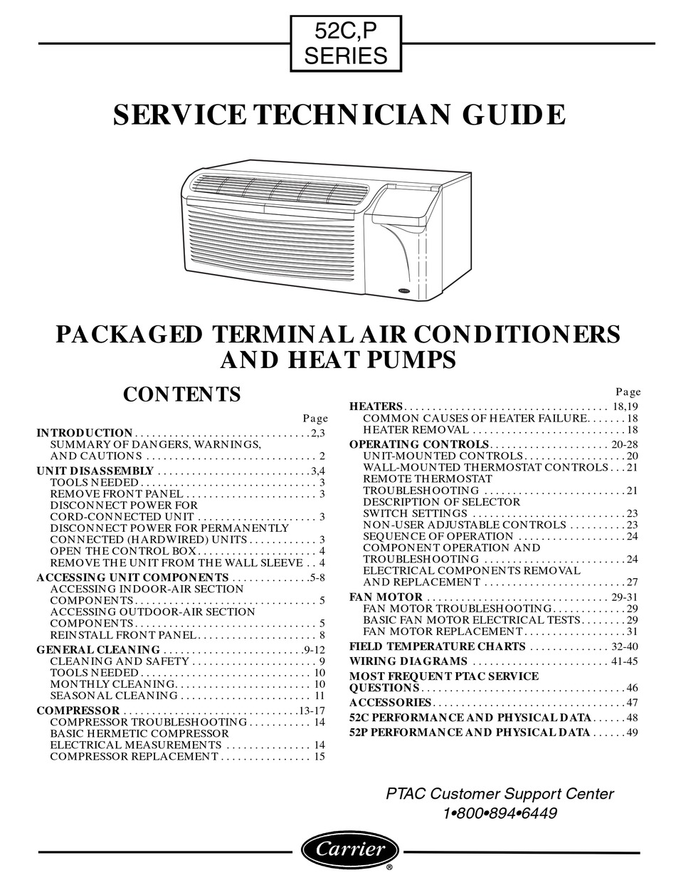 Carrier 50tc Service Manual