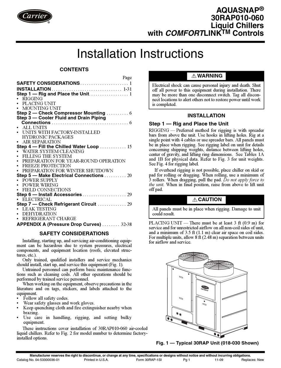 carrier aquasnap manual carrier aquasnap manual