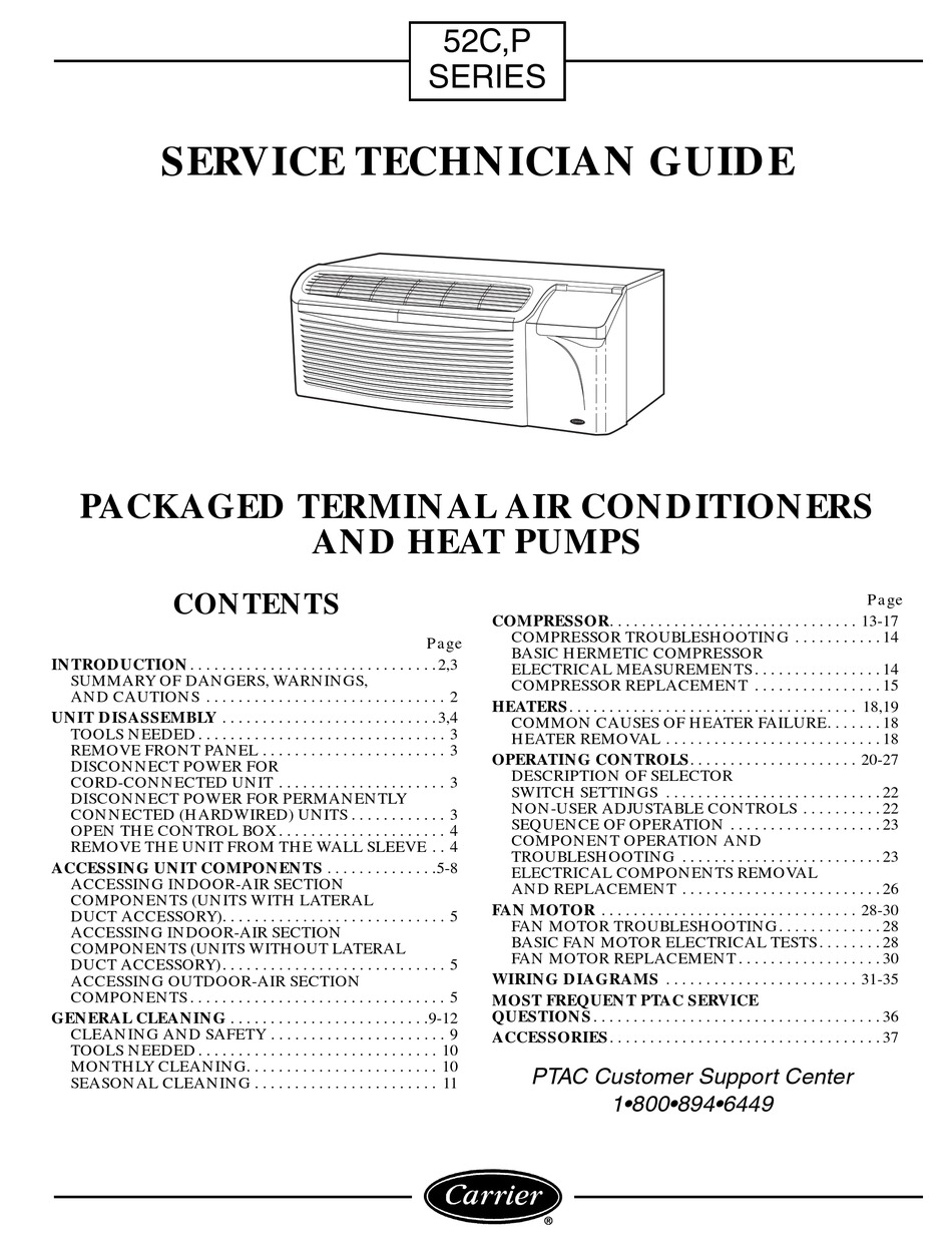 CARRIER P USER MANUAL Pdf Download | ManualsLib