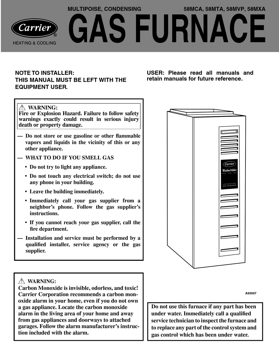 Carrier Infinity Thermostat Service Manual