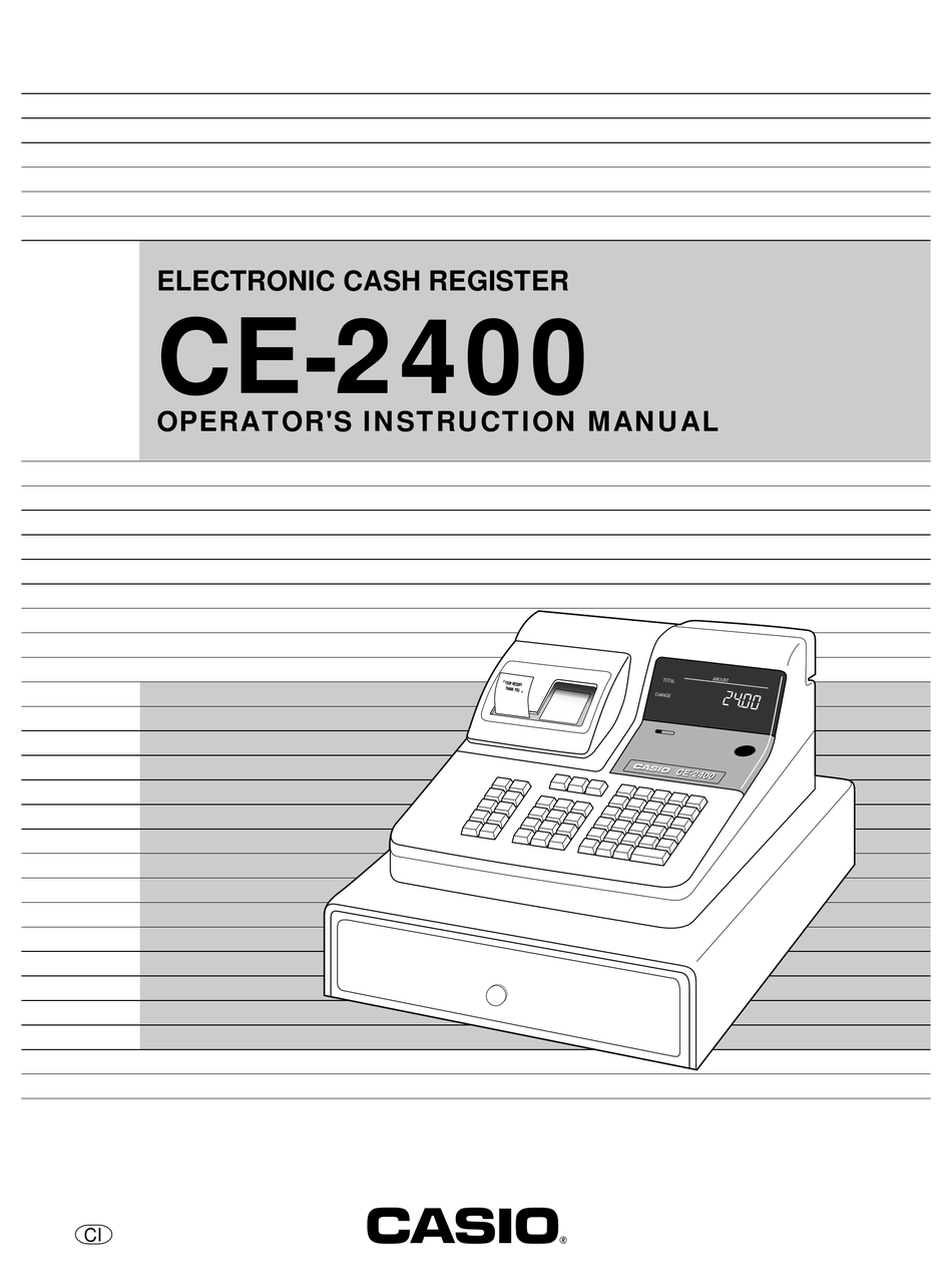 CASIO CE-2400O OPERATOR'S INSTRUCTION MANUAL Pdf Download | ManualsLib