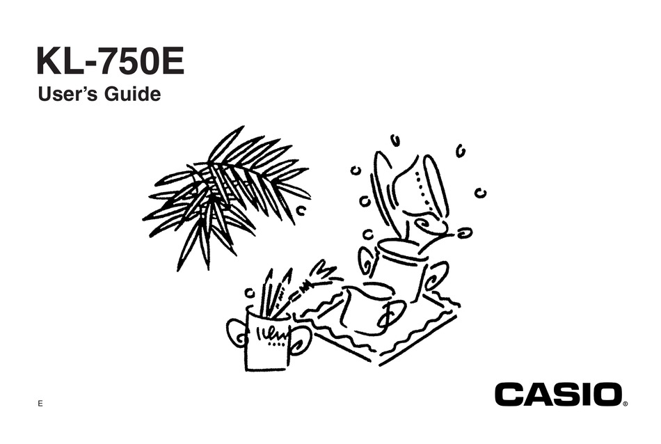 CASIO KL-750E USER MANUAL Pdf Download | ManualsLib