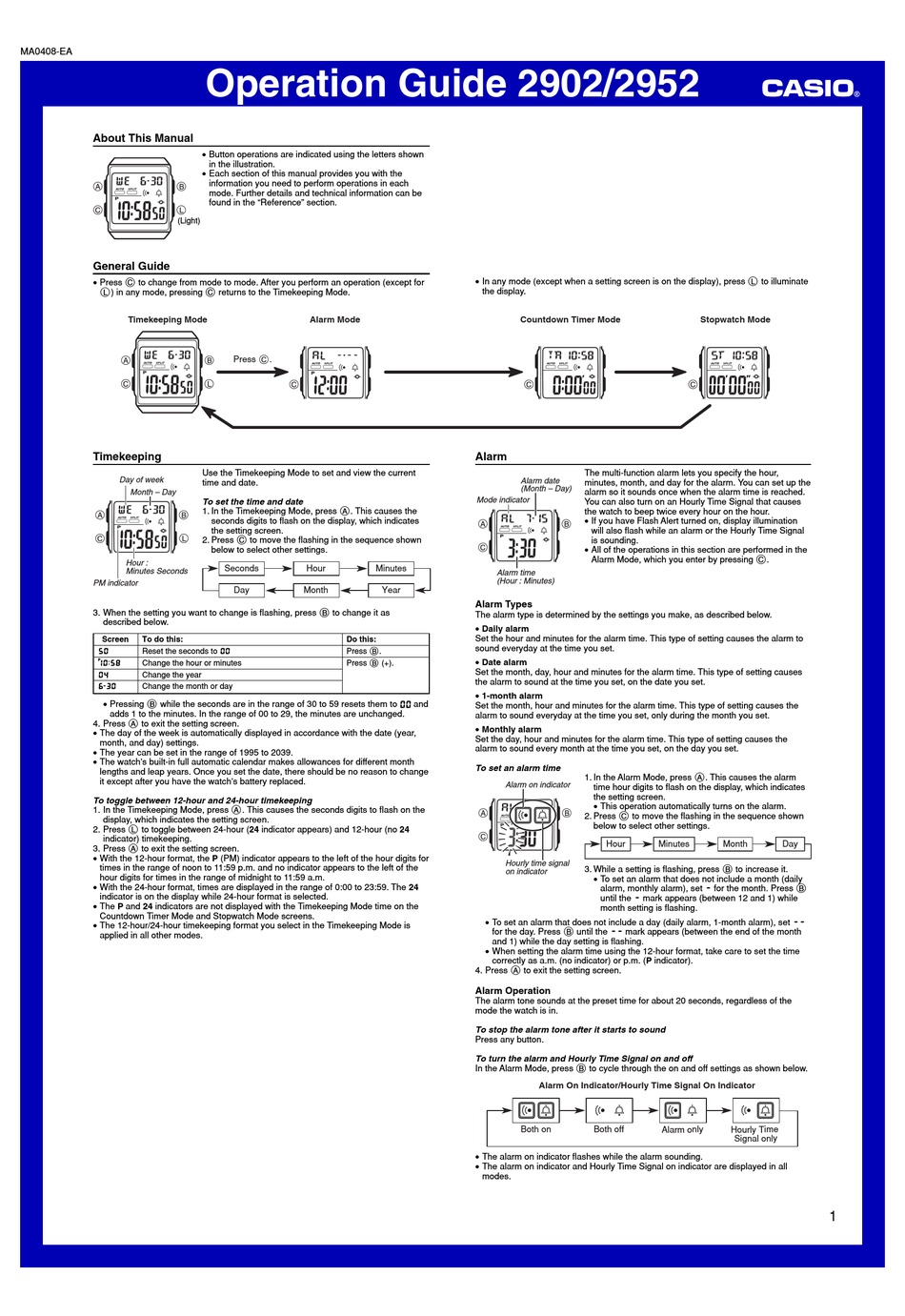 casio 3403 manual