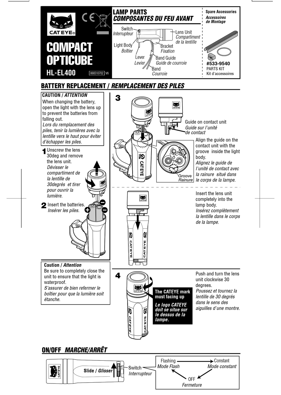 CATEYE COMPACT OPTICUBE HLEL400 USER MANUAL Pdf Download ManualsLib