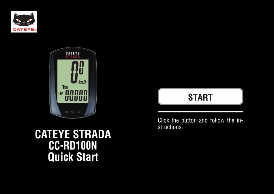 CATEYE STRADA CC-RD100N QUICK START MANUAL Pdf Download | ManualsLib