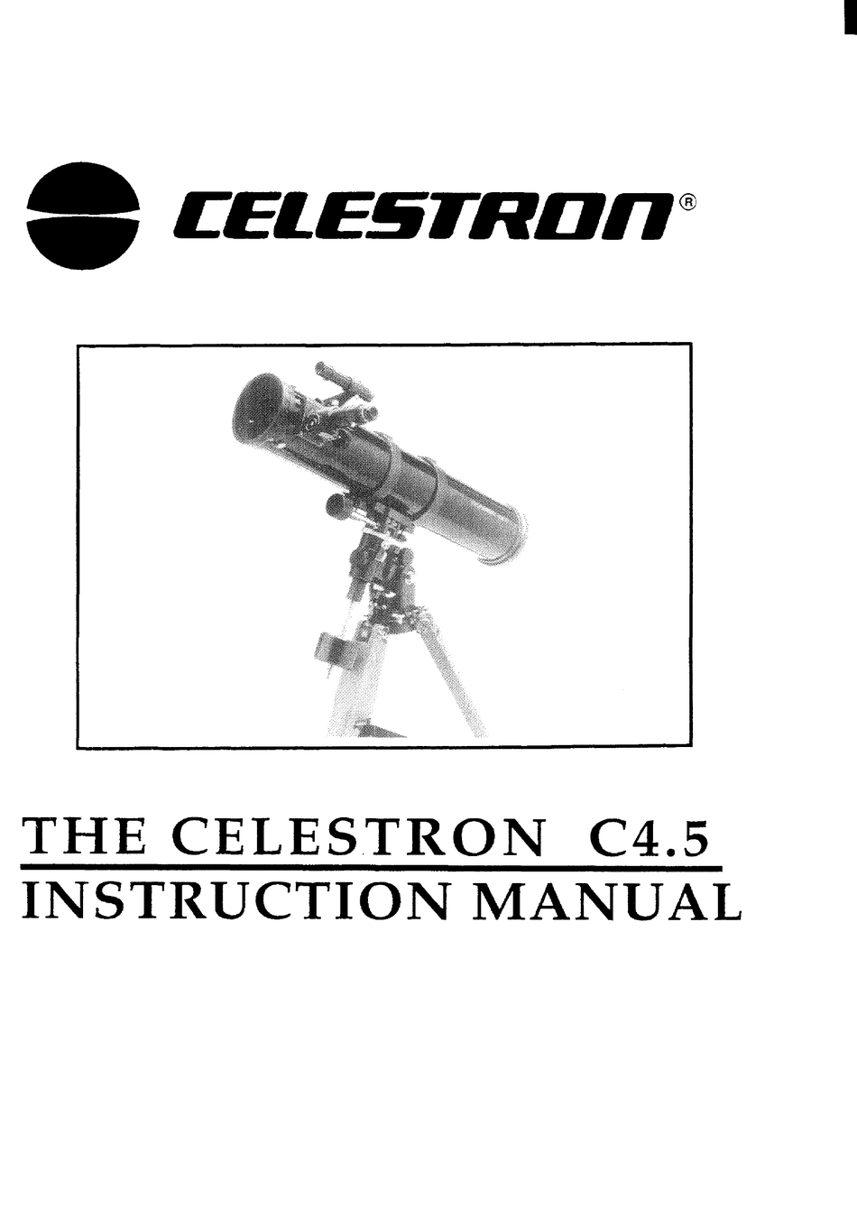 Celestron c 4.5 store telescope