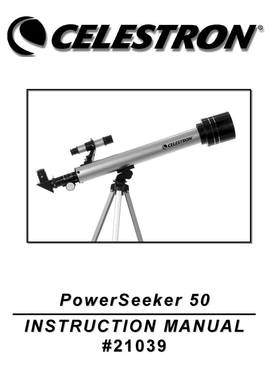 CELESTRON POWER SEEKER 50 INSTRUCTION MANUAL Pdf Download | ManualsLib