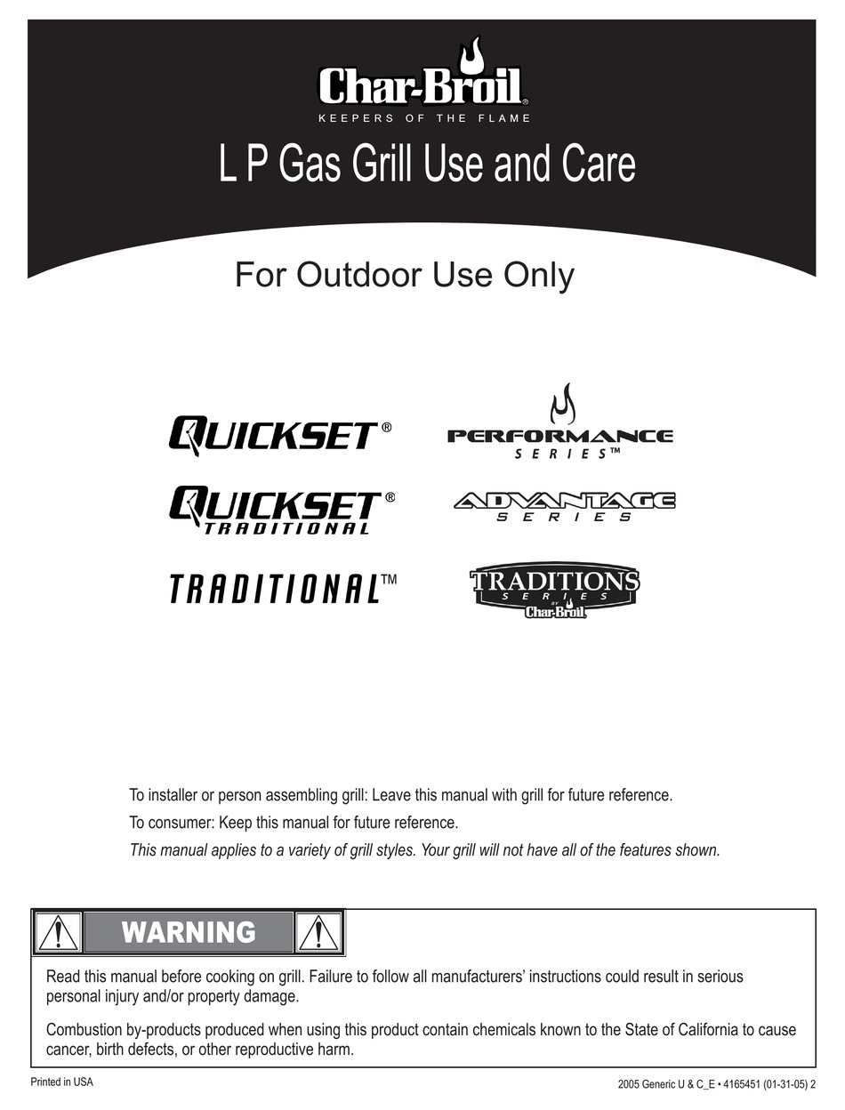 Troubleshooting Electronic Ignition Char Broil LP Gas Grill