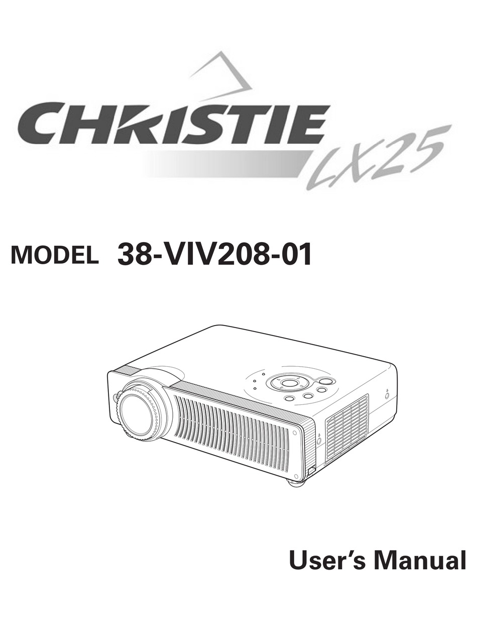CHRISTIE 38-VIV208-01 USER MANUAL Pdf Download | ManualsLib