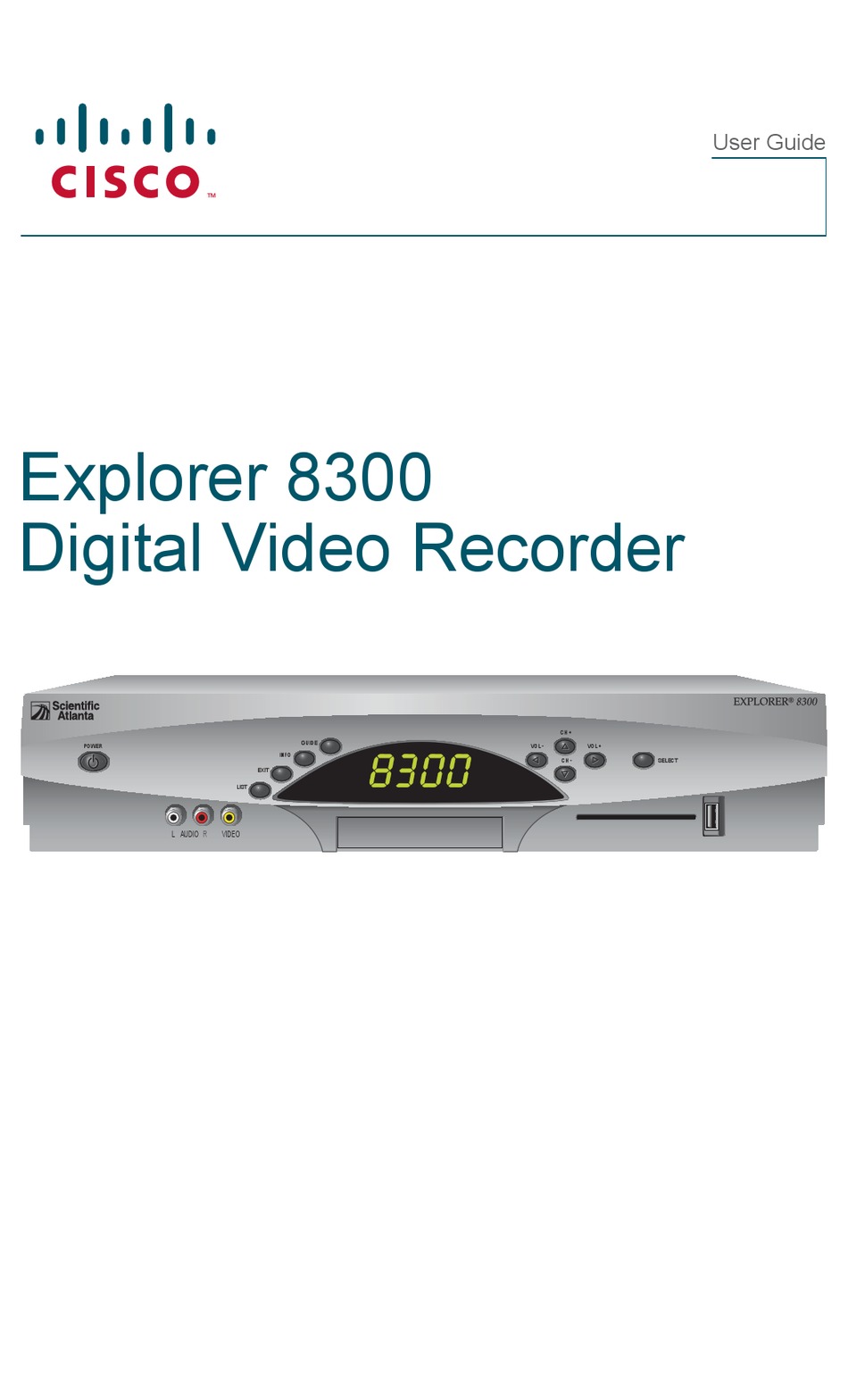 CISCO EXPLORER 8300 USER MANUAL Pdf Download | ManualsLib