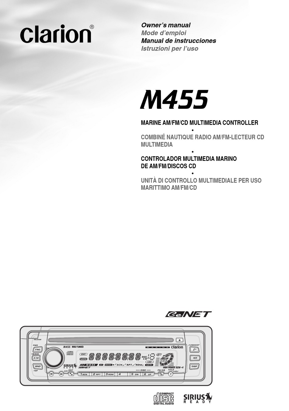 CLARION M455 OWNER'S MANUAL Pdf Download | ManualsLib  Clarion Marine Radio M455 Wiring Diagram    ManualsLib