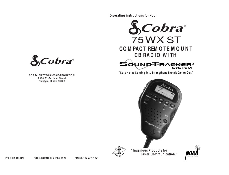 manual alarme cobra cb 200