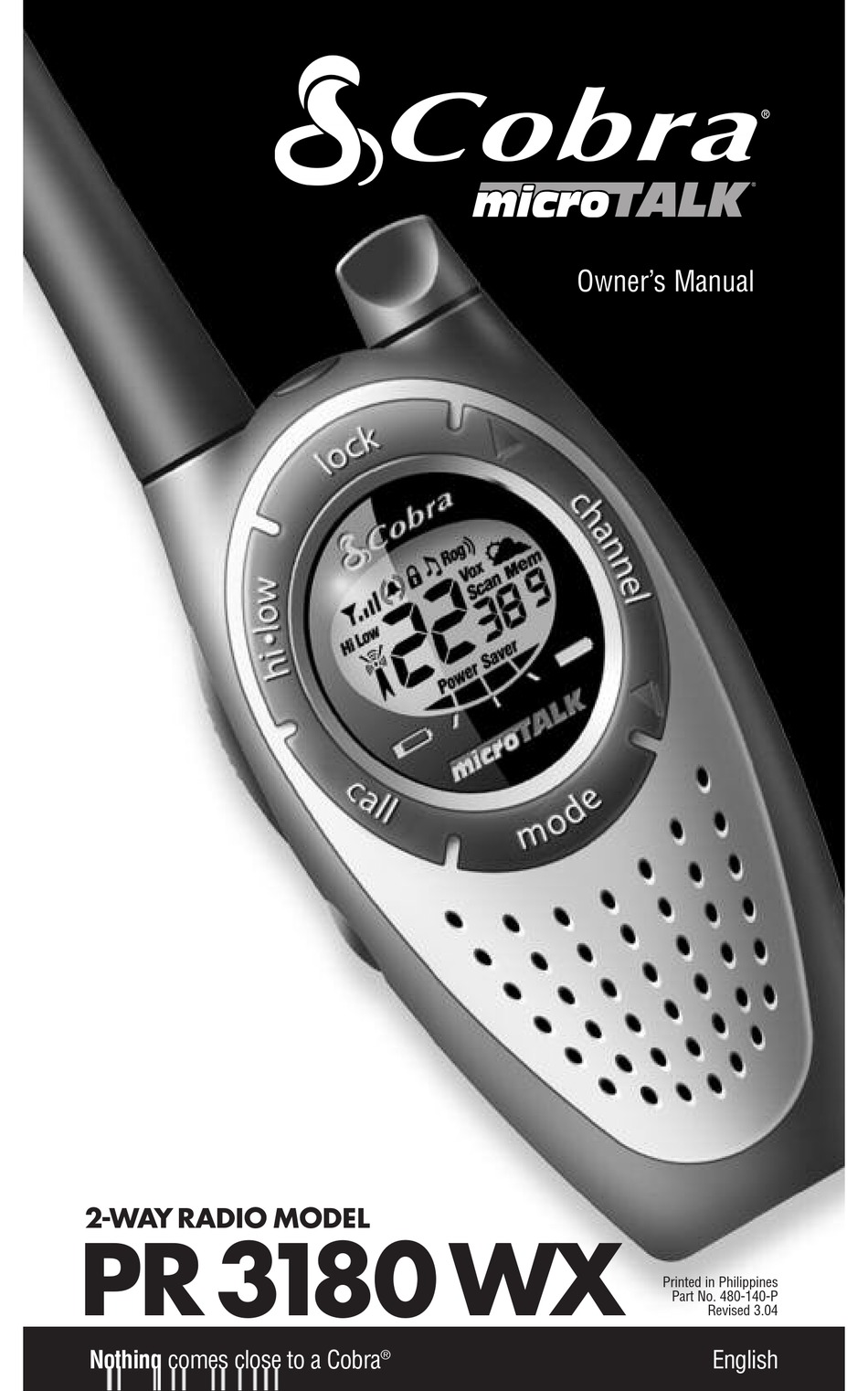 COBRA MICROTALK PR3180WX OWNER S MANUAL Pdf Download ManualsLib