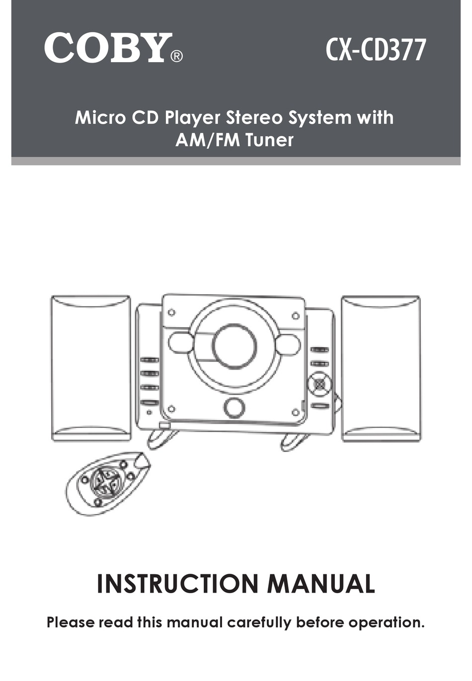 COBY CX CD377 INSTRUCTION MANUAL Pdf Download ManualsLib