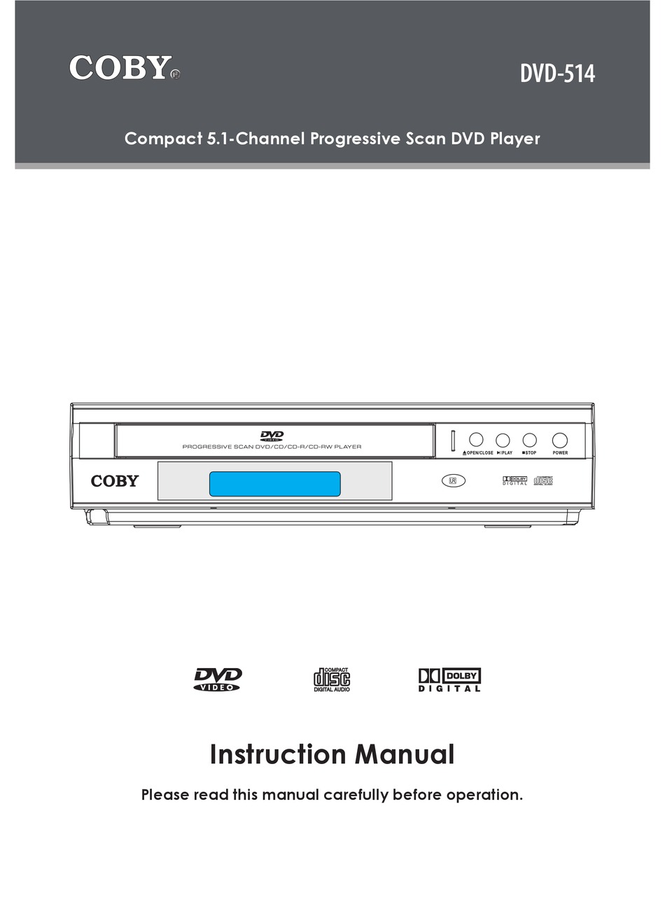 COBY DVD514 INSTRUCTION MANUAL Pdf Download ManualsLib