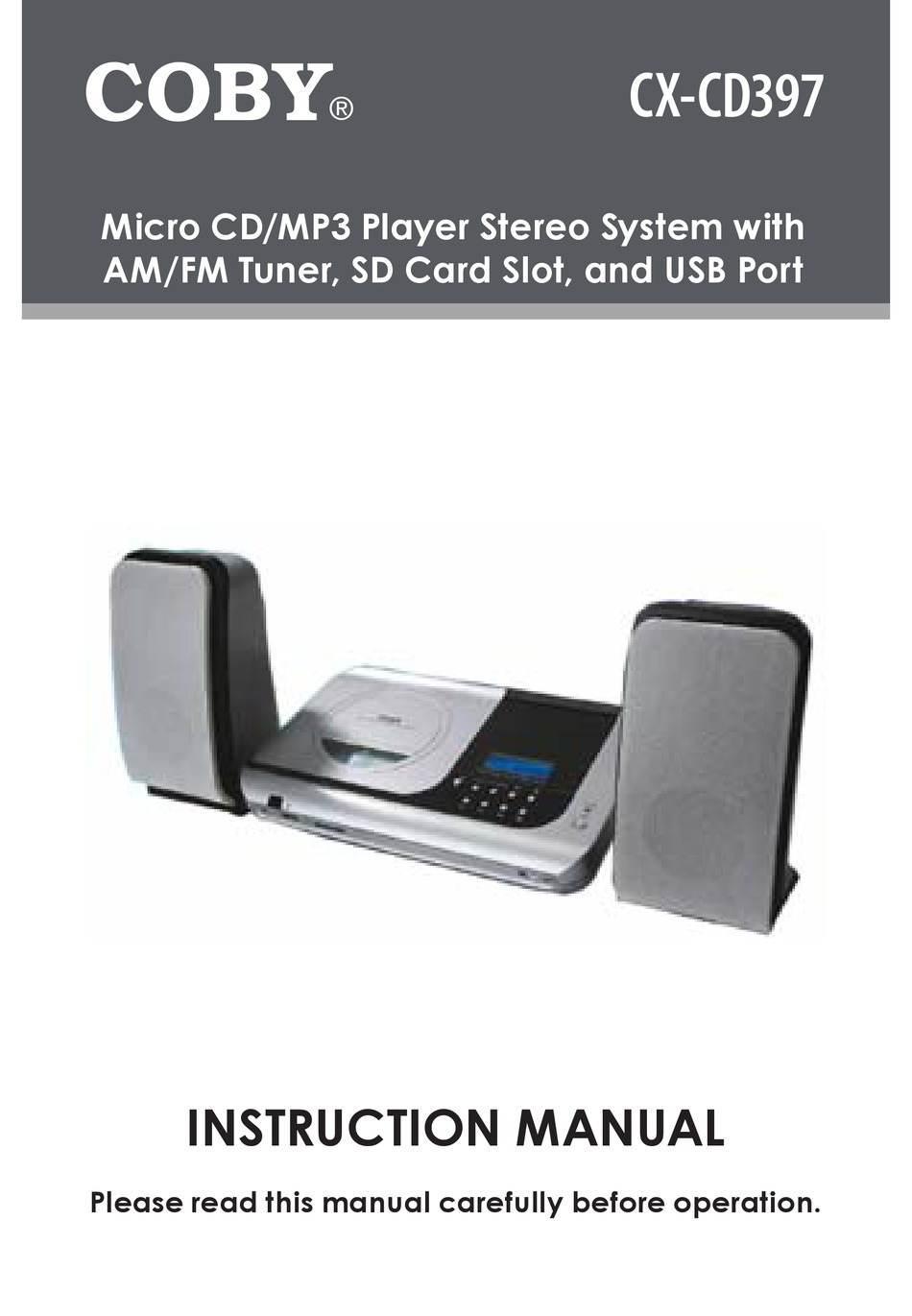 COBY CXCD397 INSTRUCTION MANUAL Pdf Download ManualsLib