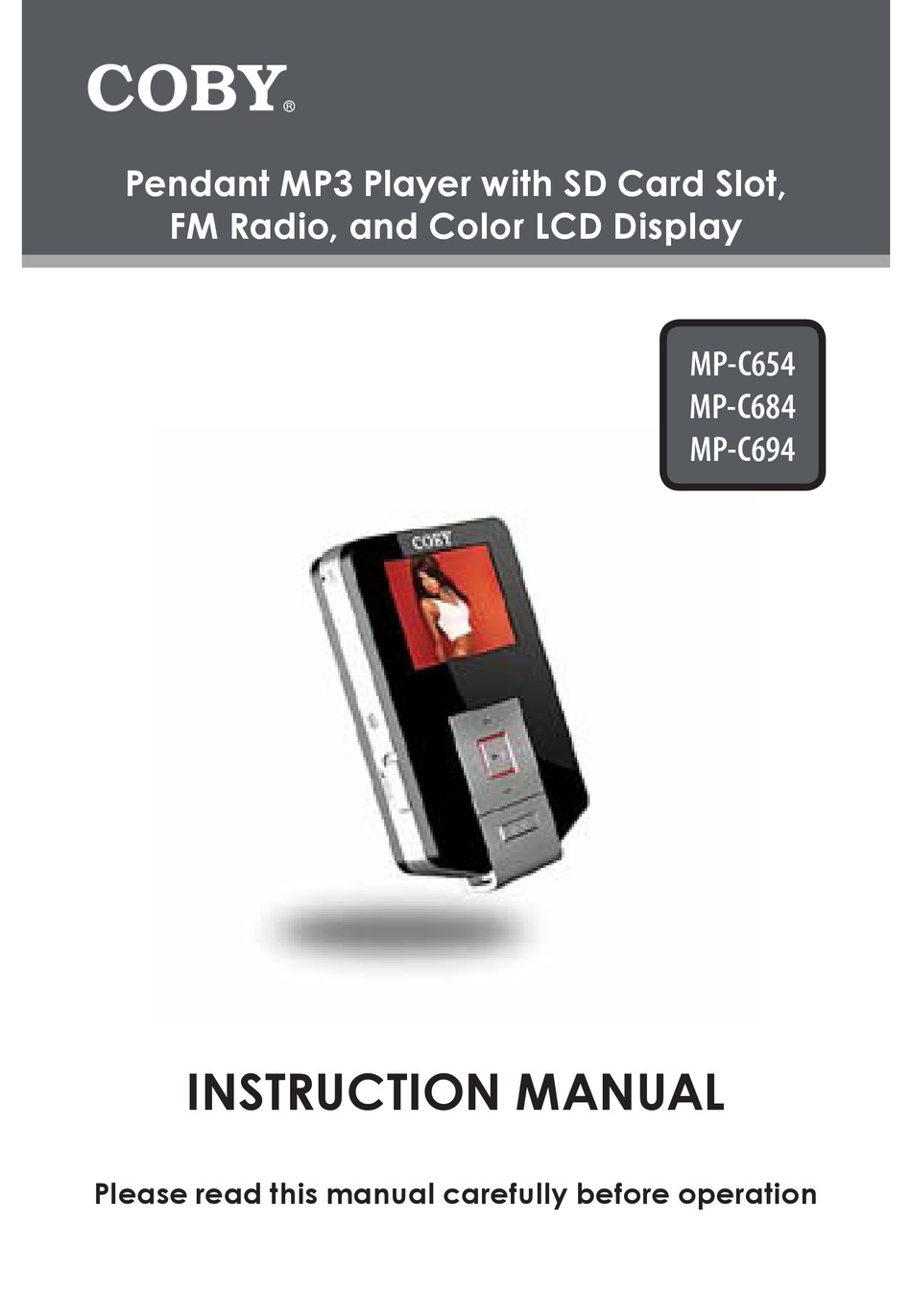 COBY MPC654 INSTRUCTION MANUAL Pdf Download ManualsLib