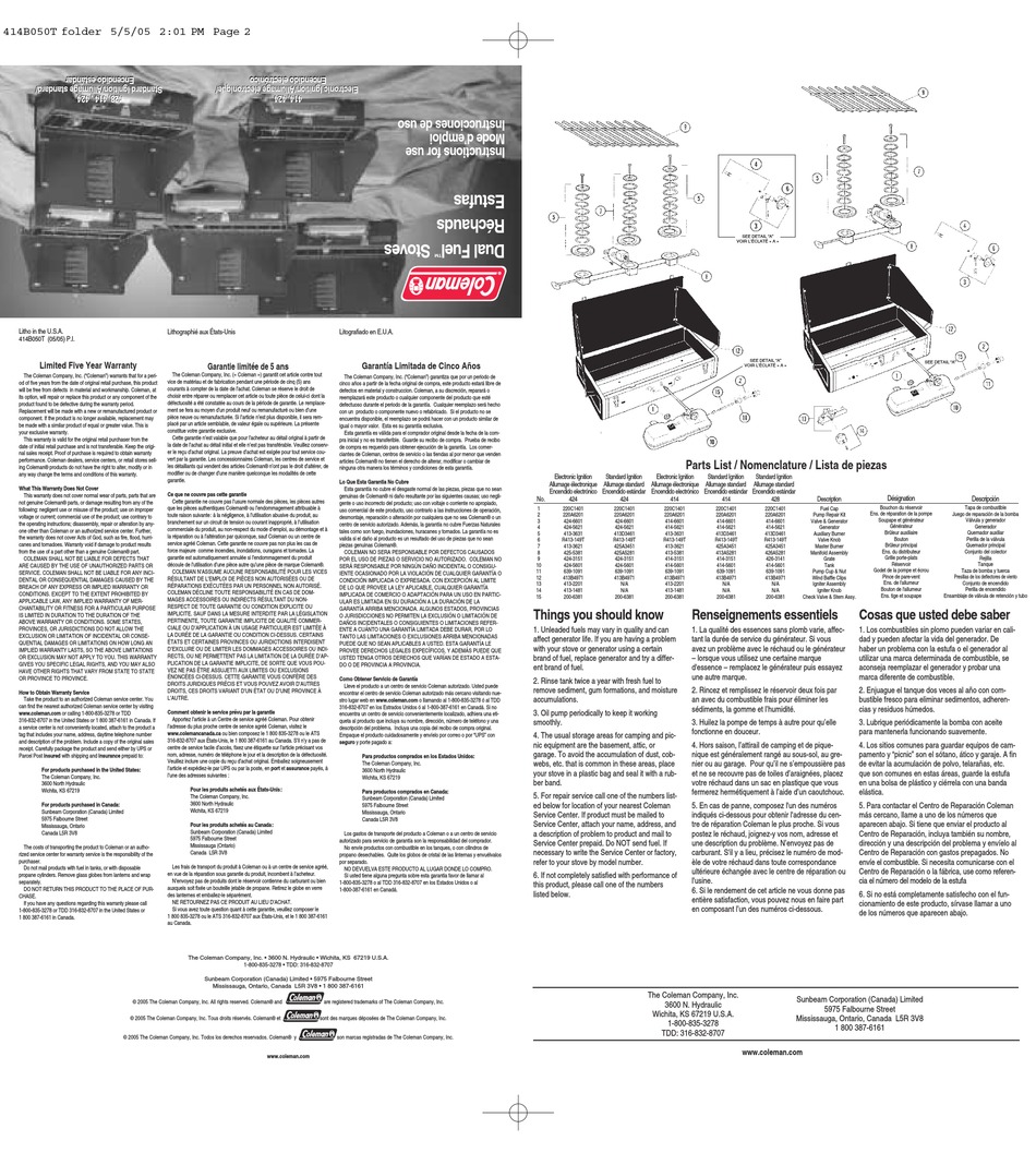 COLEMAN DUAL FUEL STOVE INSTRUCTION MANUAL Pdf Download ManualsLib   Coleman Dual Fuel Stove 