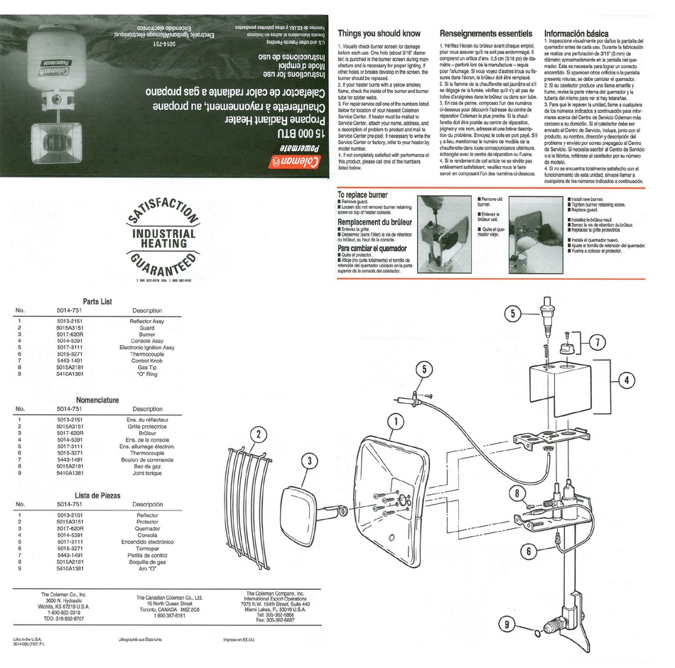 COLEMAN POWERMATE 15 000 BTU INSTRUCTIONS FOR USE Pdf Download | ManualsLib