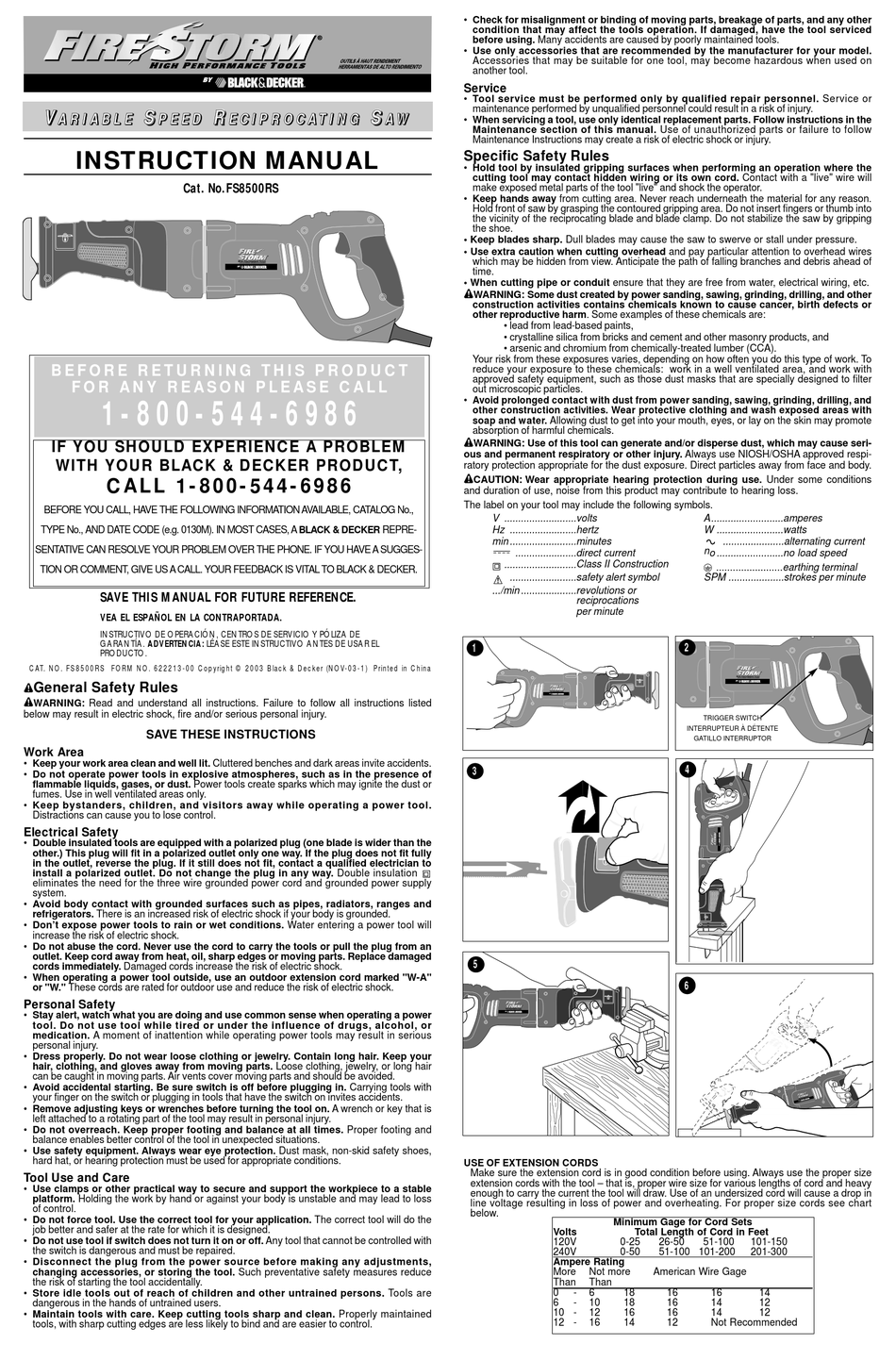 FIRESTORM FS8500RS INSTRUCTION MANUAL Pdf Download ManualsLib