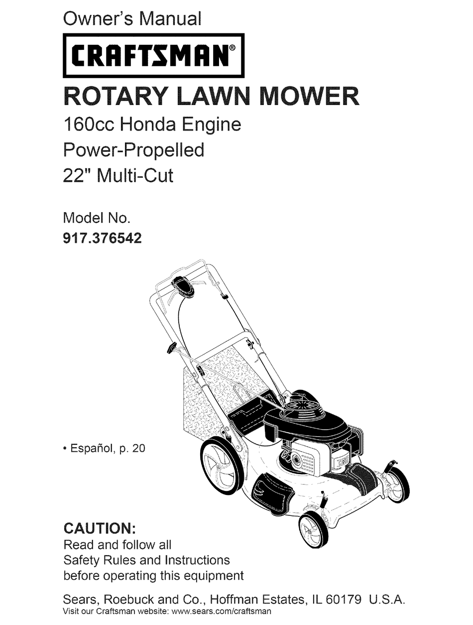 CRAFTSMAN 917.376542 OWNER'S MANUAL Pdf Download | ManualsLib