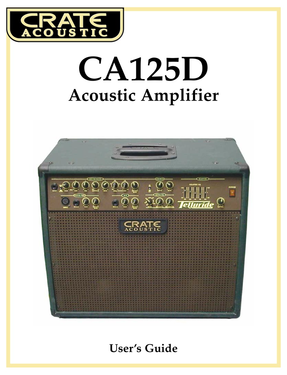 crate ca125d acoustic amp