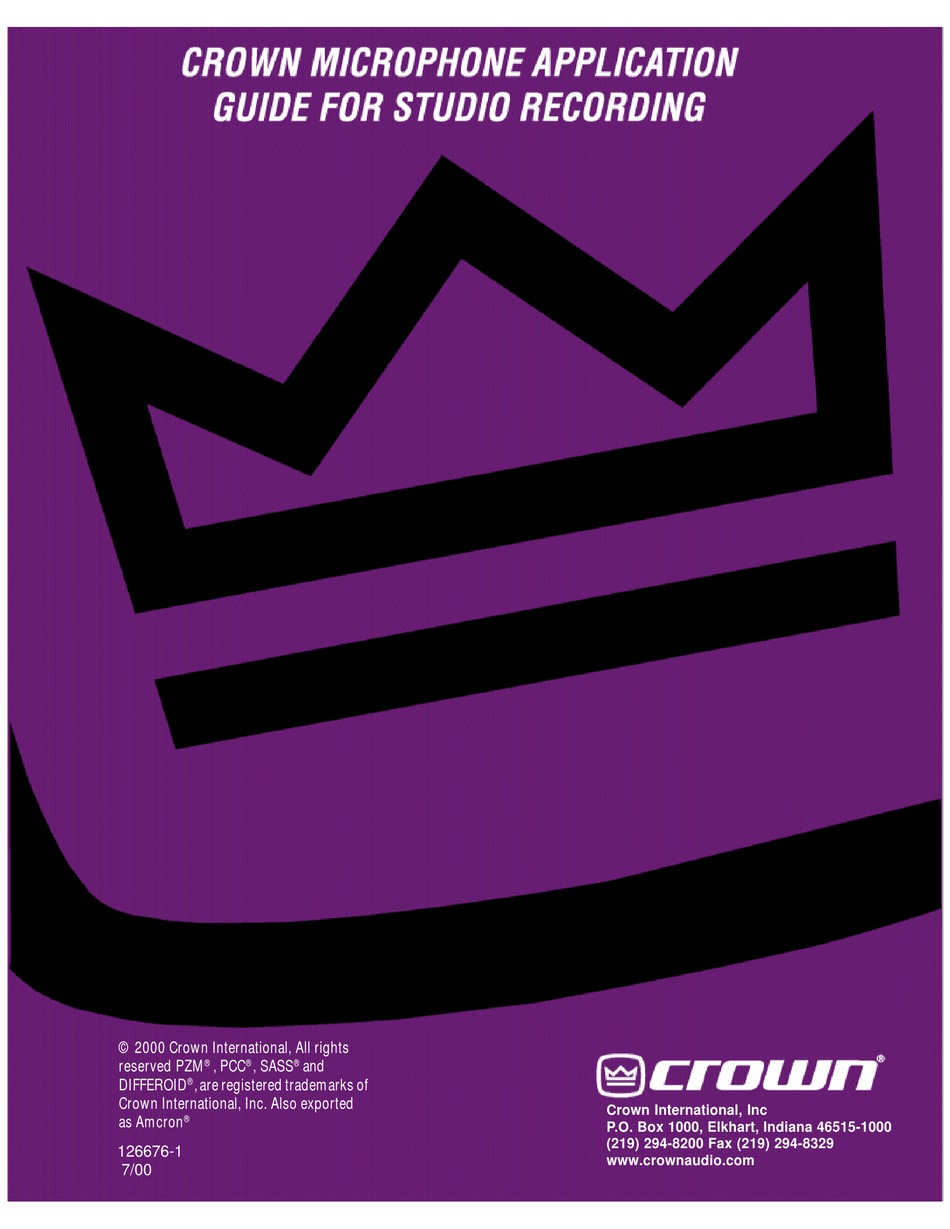 CROWN 35246 APPLICATION MANUAL Pdf Download | ManualsLib