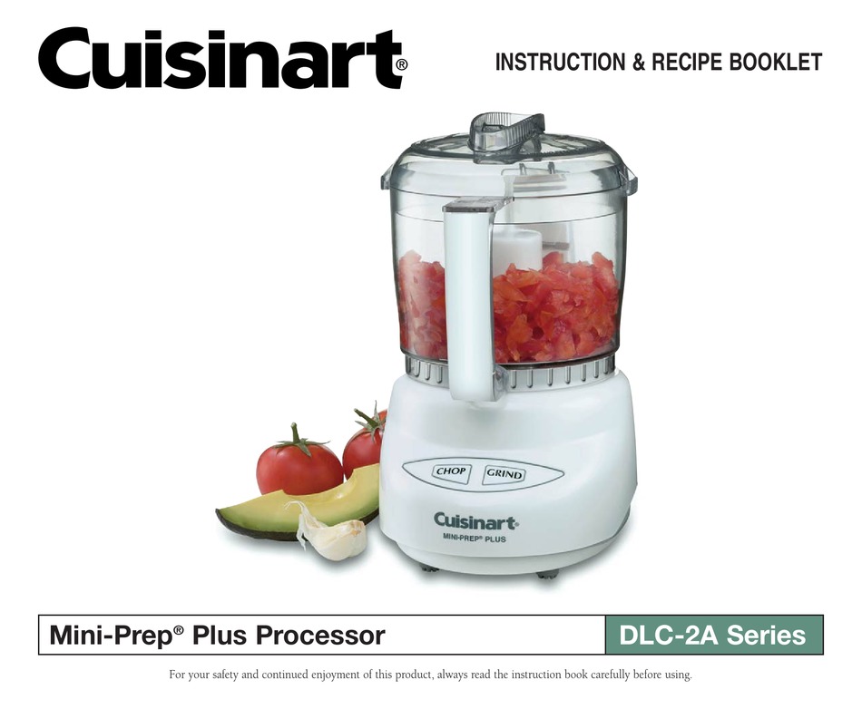 Cuisinart food processor dlc 8 plus instruction manual