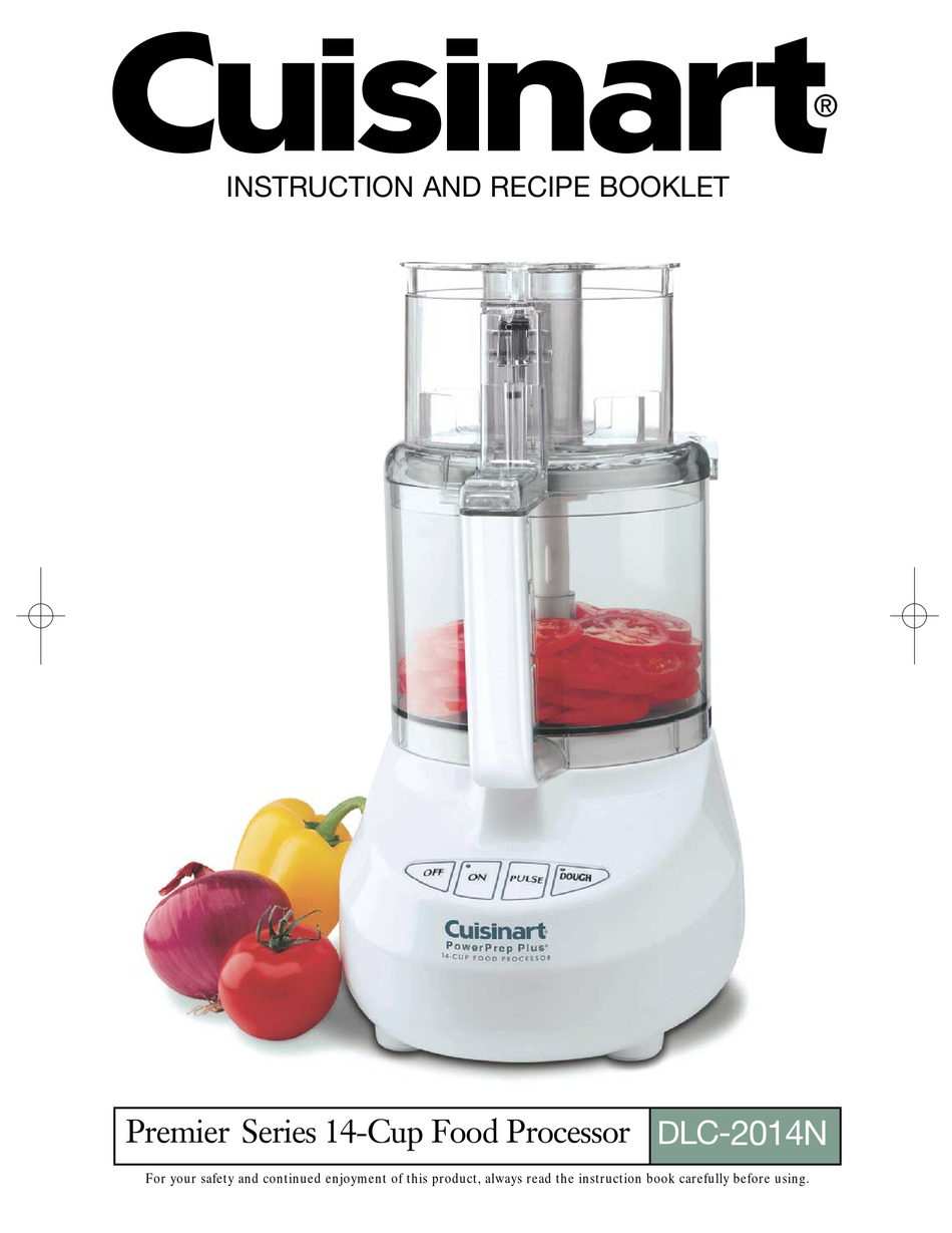 CUISINART DLC2014N INSTRUCTION AND RECIPE BOOKLET Pdf Download
