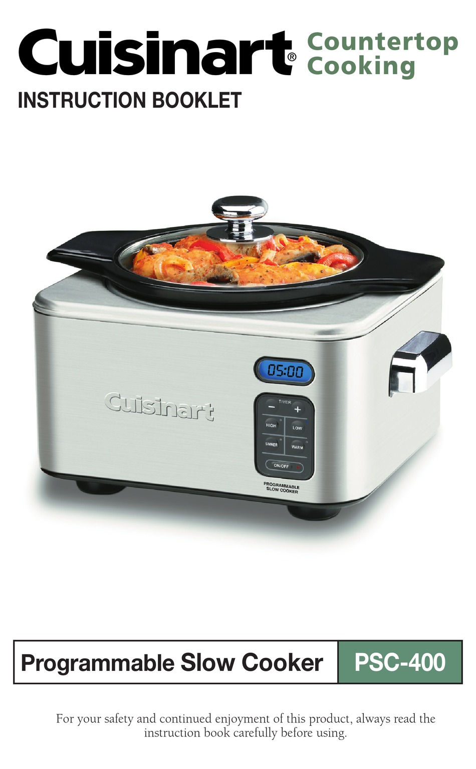 CUISINART SC400 INSTRUCTION BOOKLET Pdf Download ManualsLib