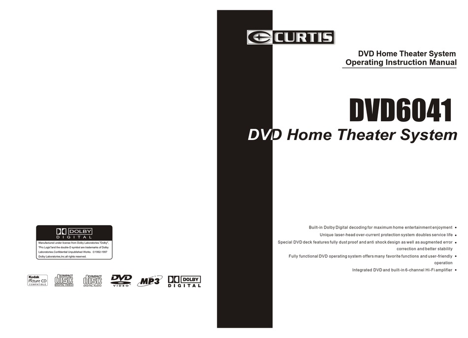 curtis 5.1 ch speaker system setup