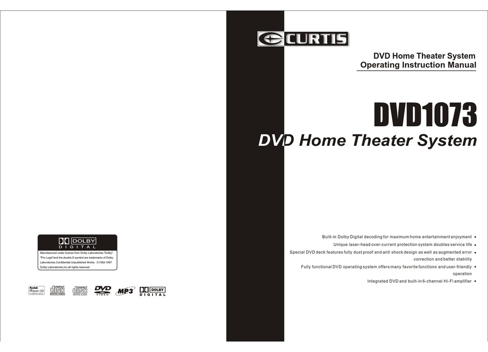 CURTIS DVD1073 OPERATING INSTRUCTIONS MANUAL Pdf Download ManualsLib